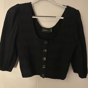 Mink Pink Size L Black Top